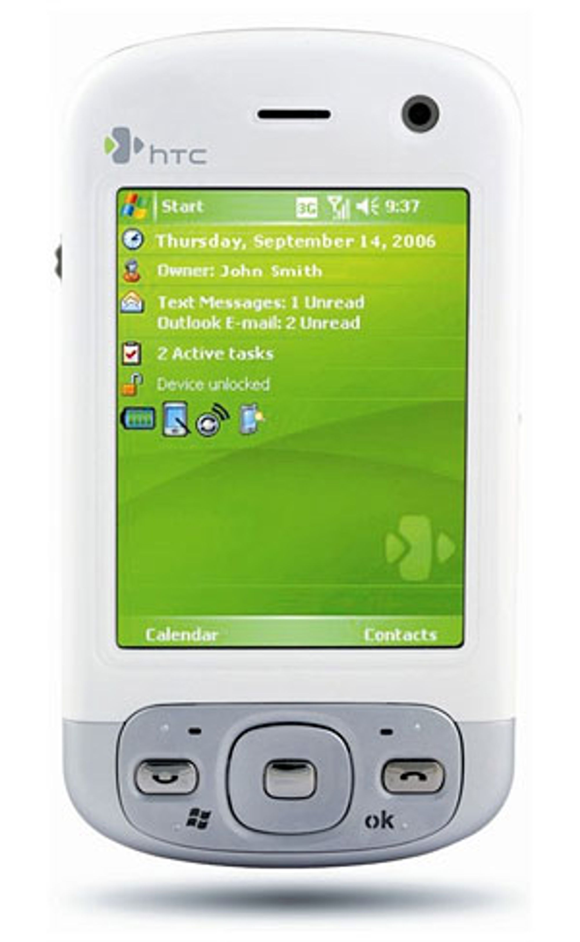 Det skjuler seg en GPS-mottaker inni HTC P3600. 