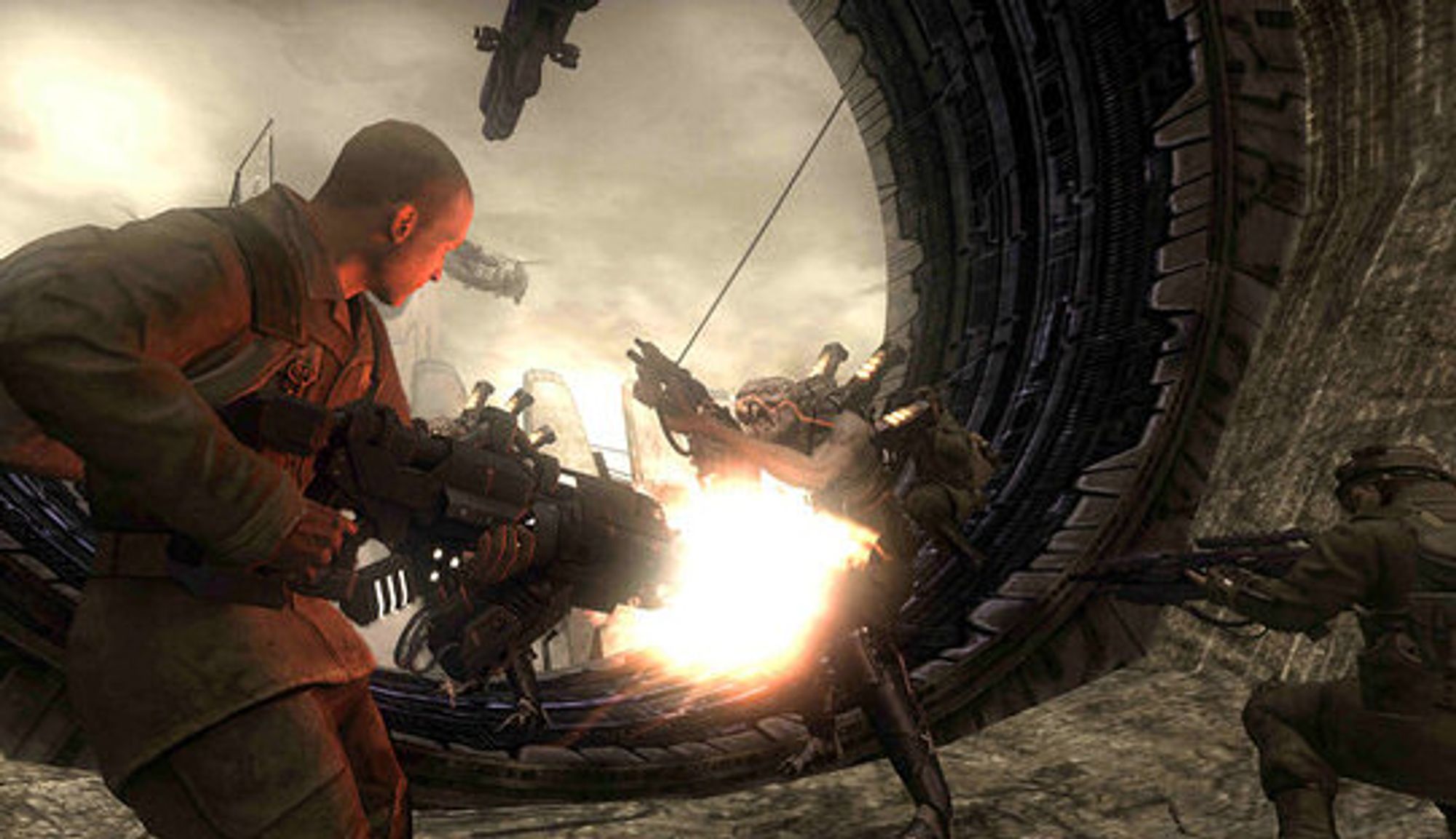 Skjermbilde fra PS3-spillet Resistance: Fall of Man 