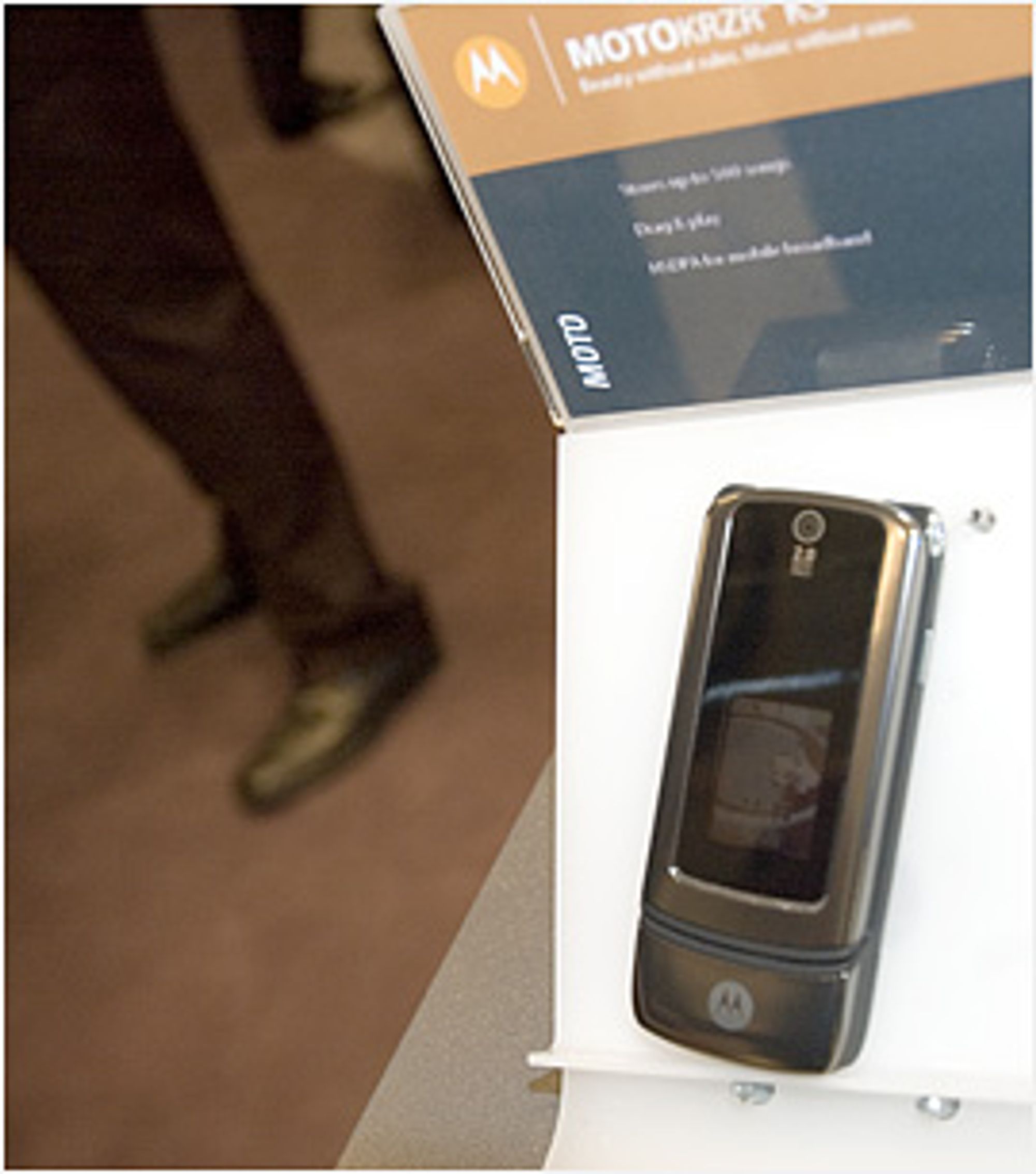 Motorola Krzr K3 ser unektelig pen ut