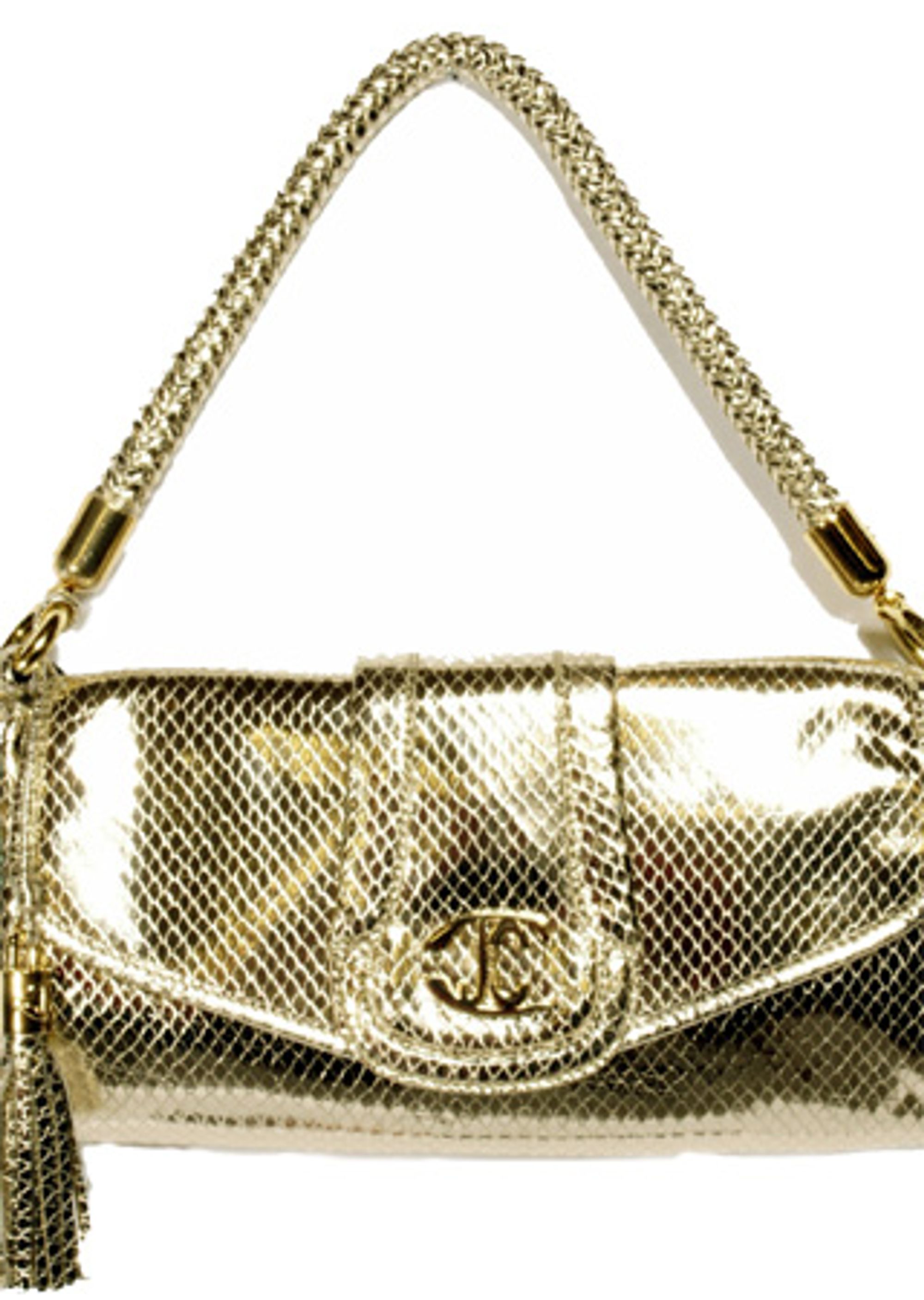 Gullveske fra Cavalli til 4099 kroner. Foto: ebags.no