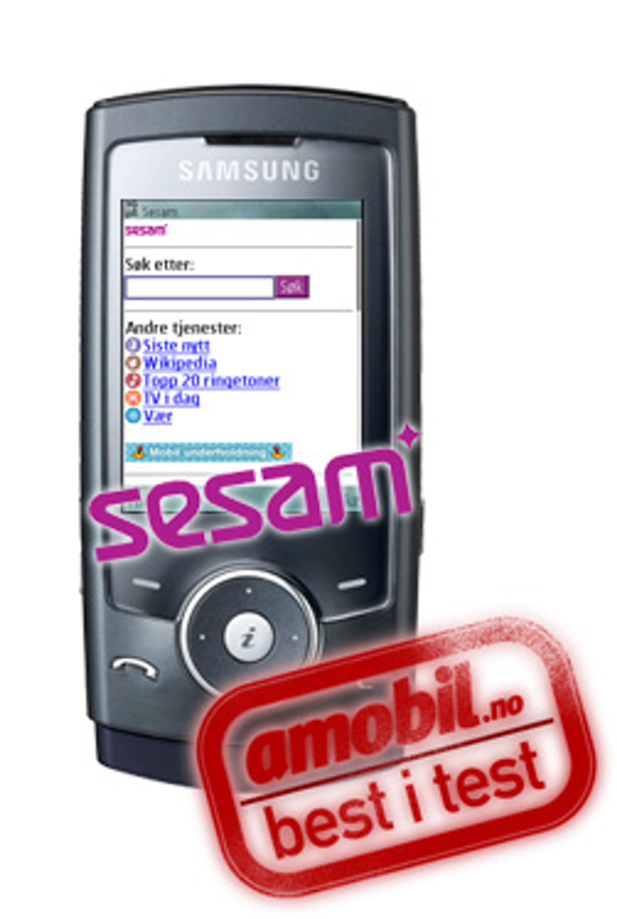 TESTVINNER: Sesam er den beste wap-søkemotoren i vår test.