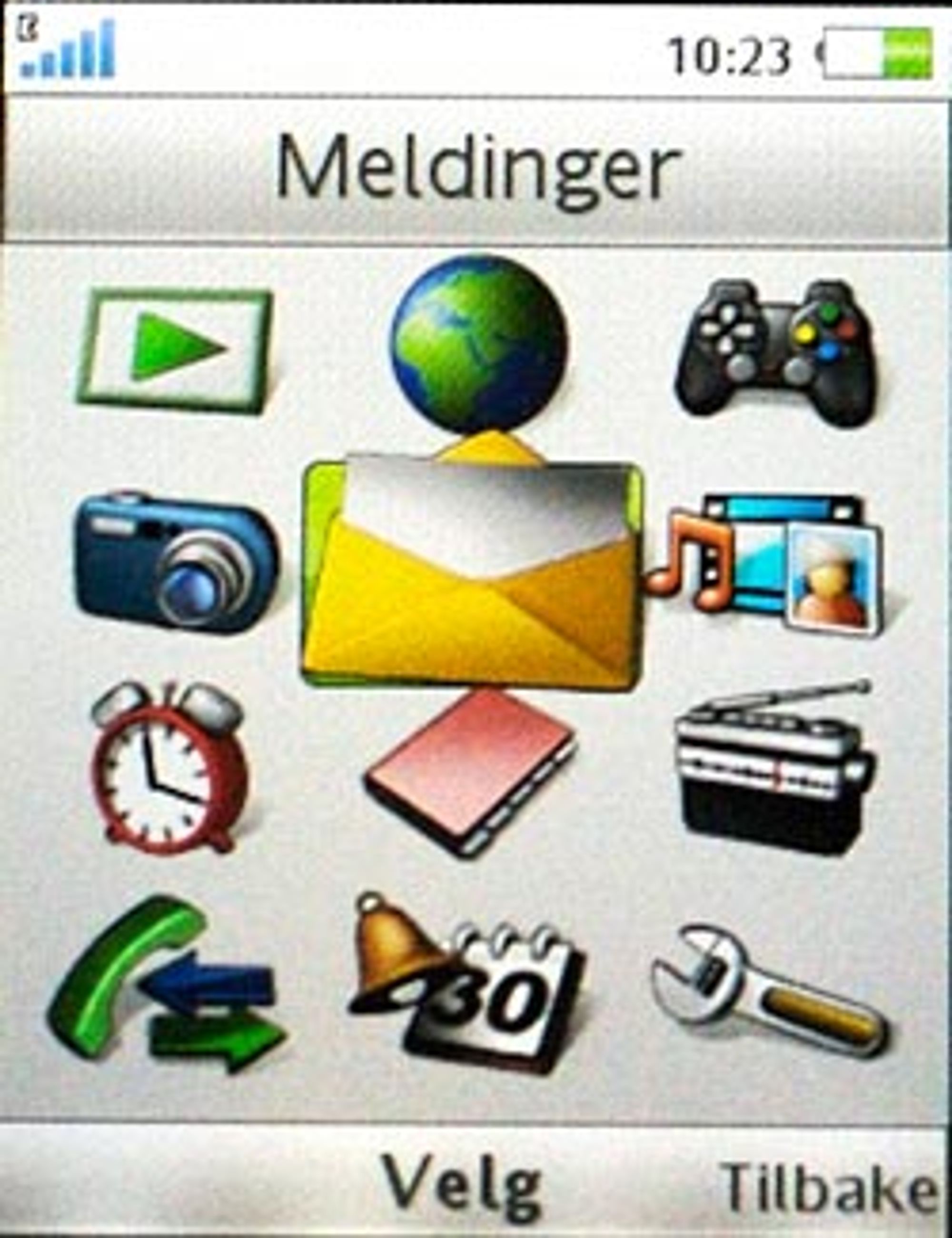 Velkjente menyer.