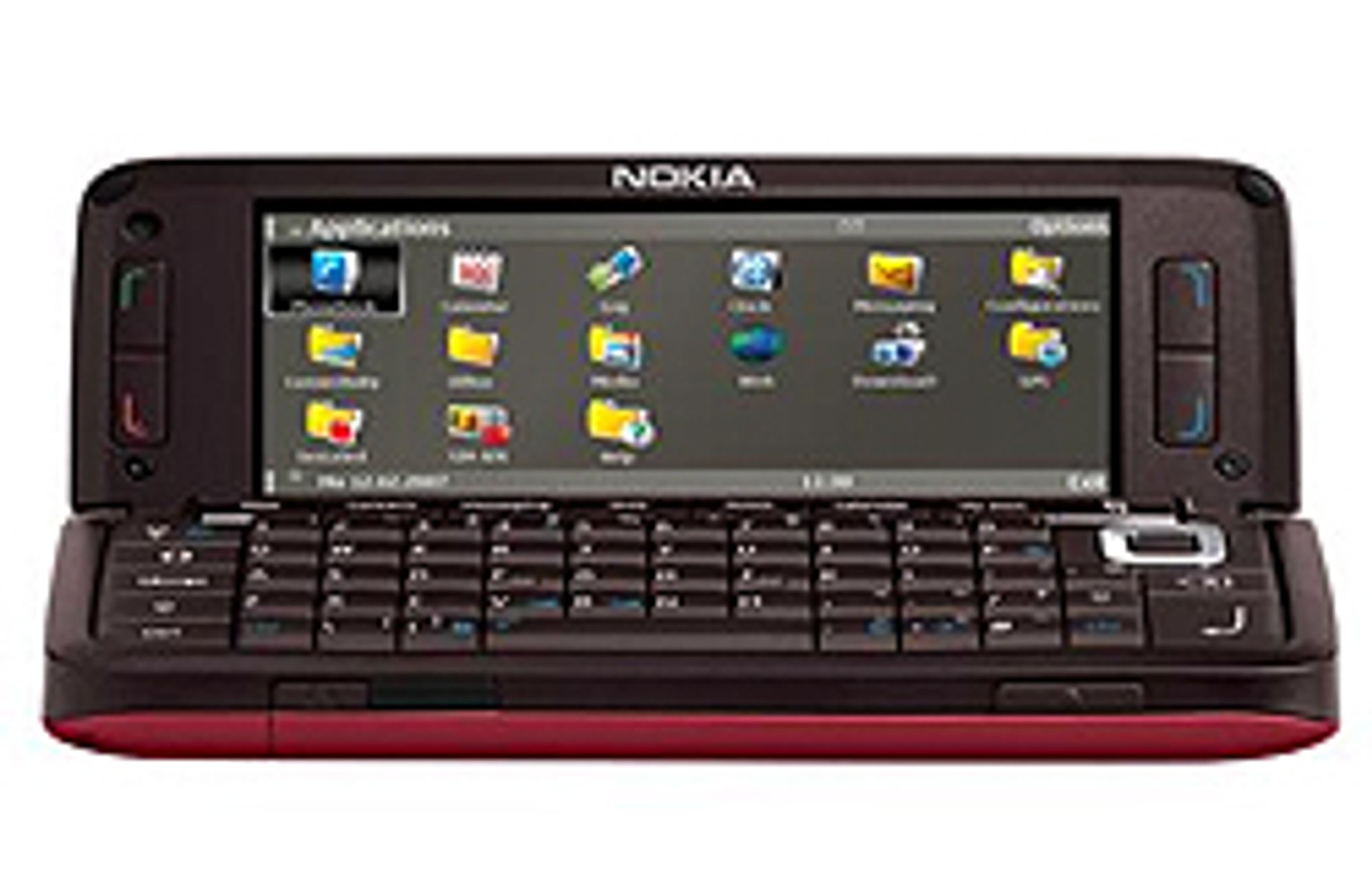 Nokia E90 er et alternativ for spesielt interesserte. Den brede skjermen kommer godt med under navigasjon.