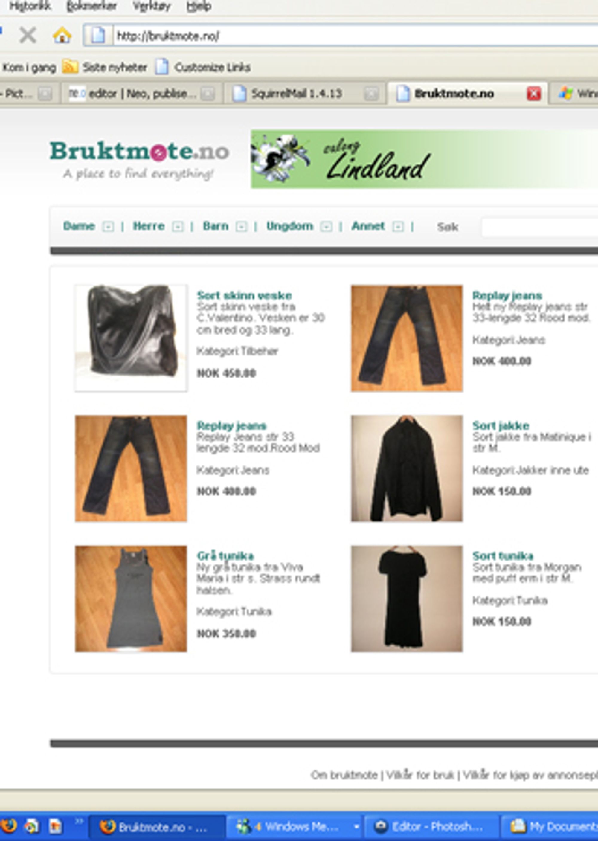 Gro S�rensen har startet nettbutikken  Bruktmote.no