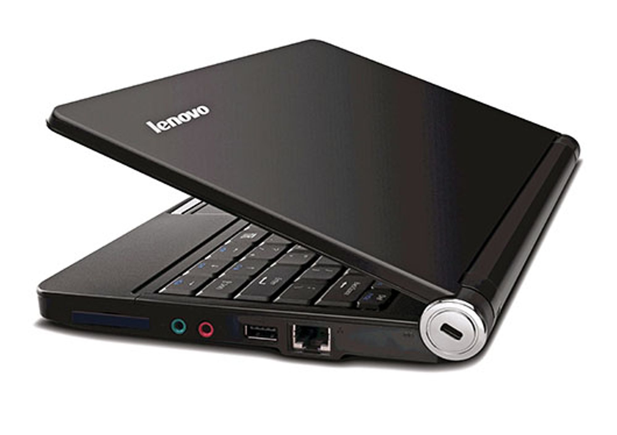 På høyresiden ser vi Express port, hodetelefonutgang, mikrofoninngang, en USB-port og en ethernet-port.