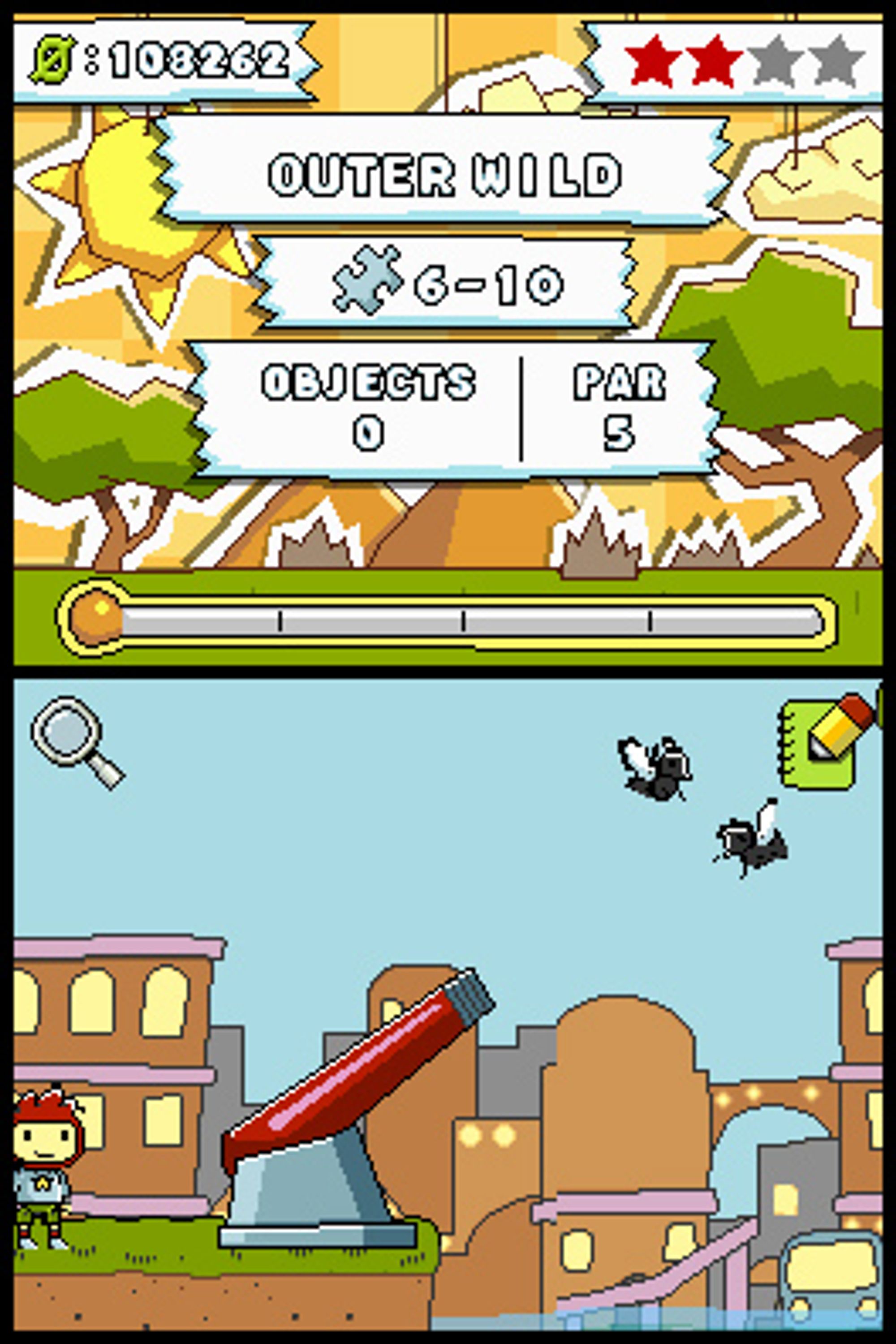� skyte fluer med kanon er en av de kjedeligere tingene du kan gj�re i Scribblenauts.