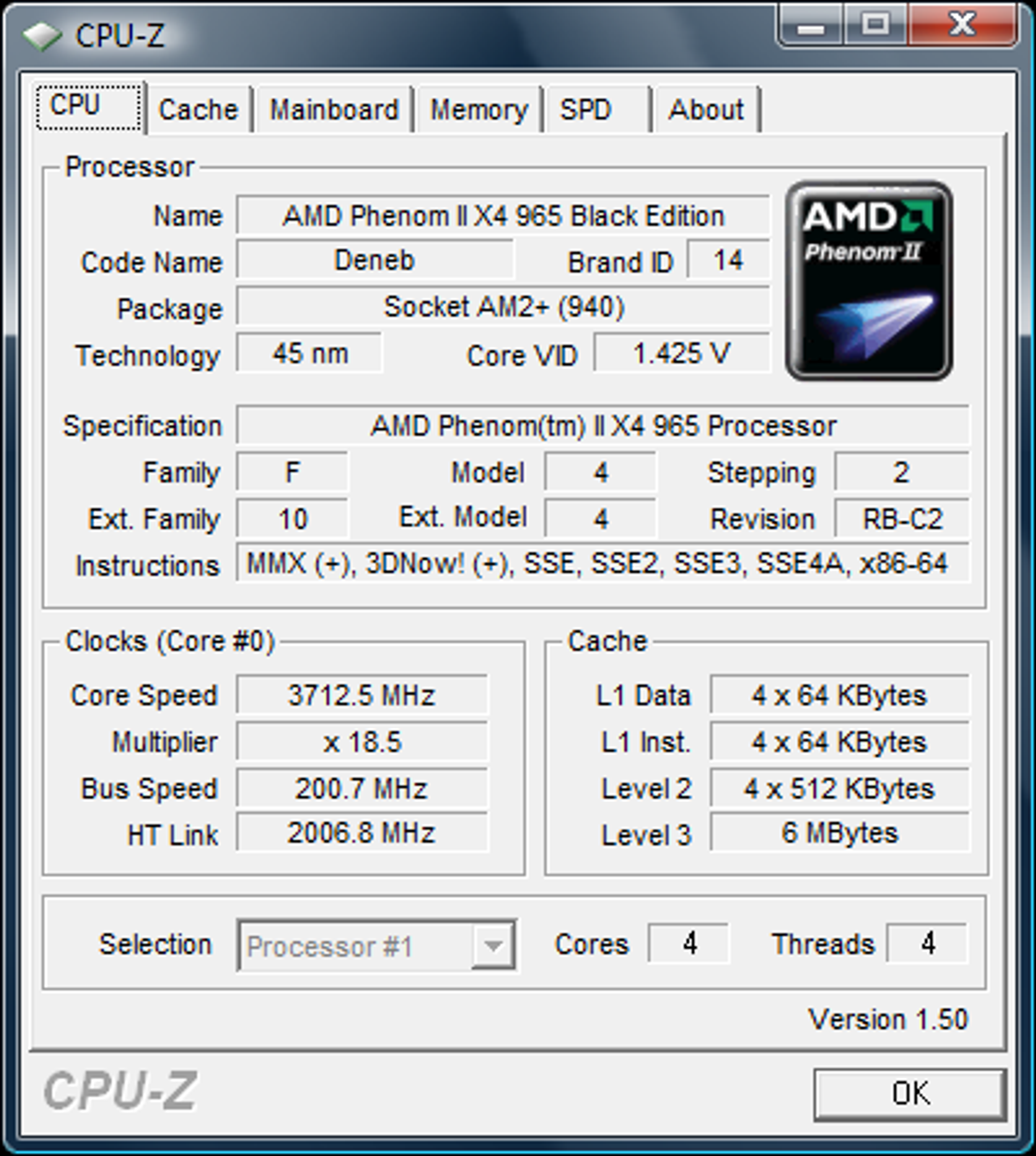Phenom II 965 BE - overklokking