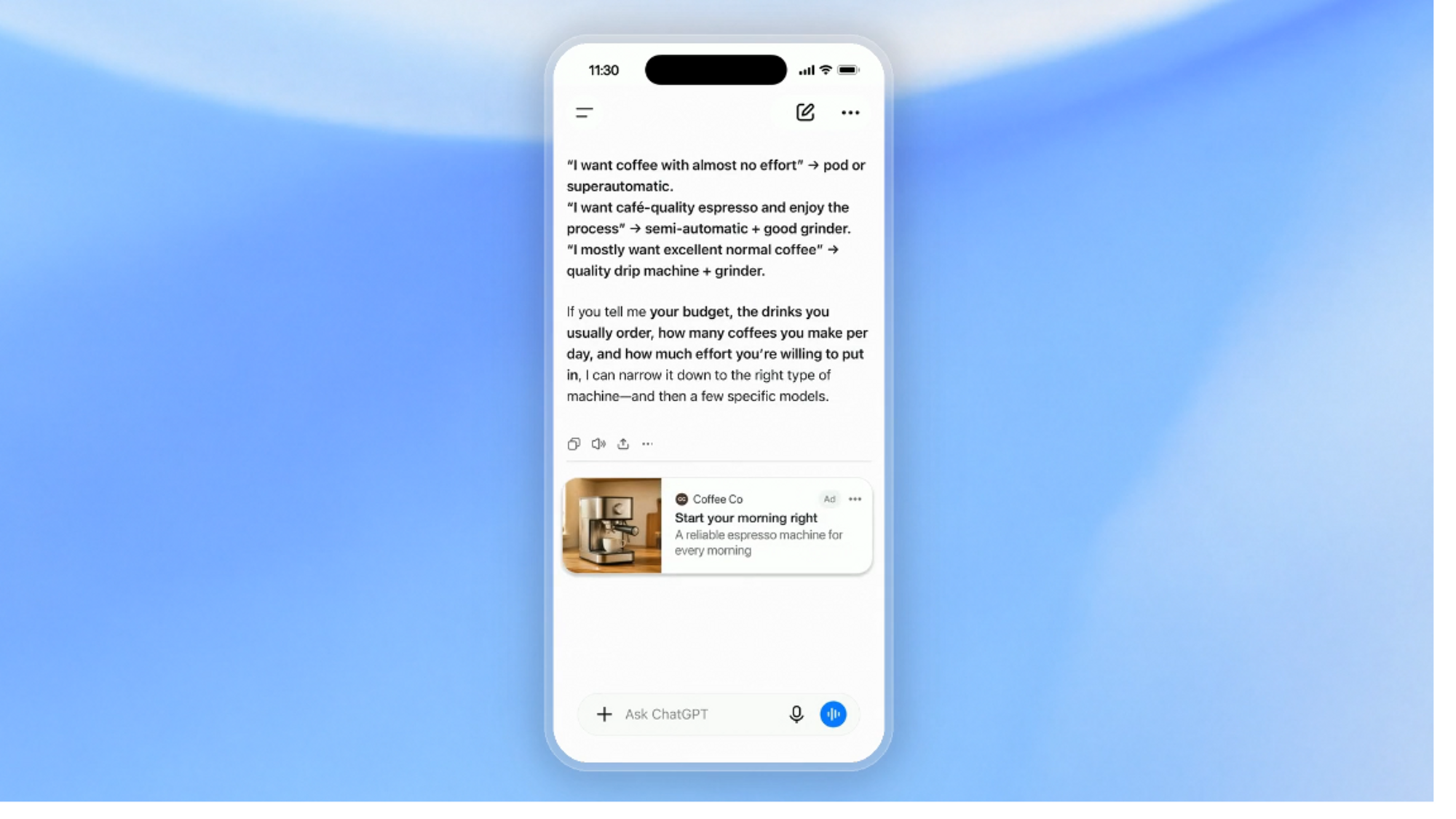 [Ekstra] Nå kommer reklame til norske Chat GPT-brukere