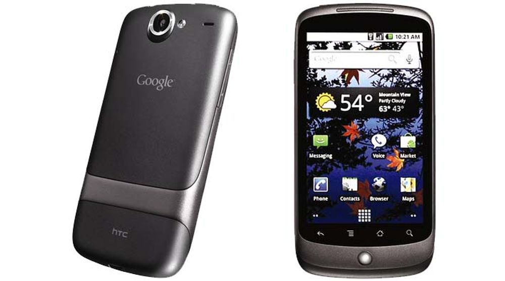 <p>Google Nexus One, produsert av HTC</p>