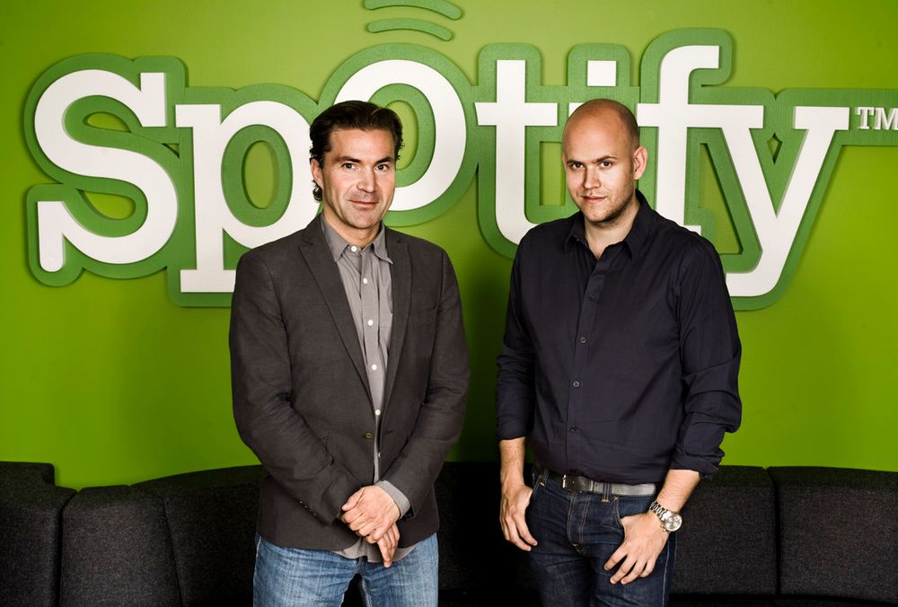 <p>Det er fremdeles for tidlig for Spotify-grunnleggerne Daniel Ek og Martin Lorentzon &aring; slippe jubelen l&oslash;s.</p>
