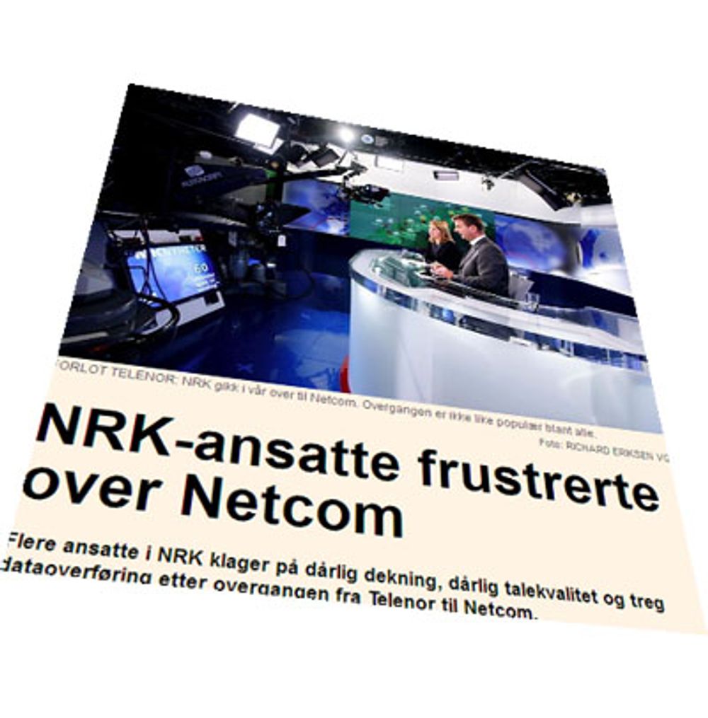 <p>E24.no melder om misforn&oslash;yde NRK-ansatte (foto: Faksimile).</p>