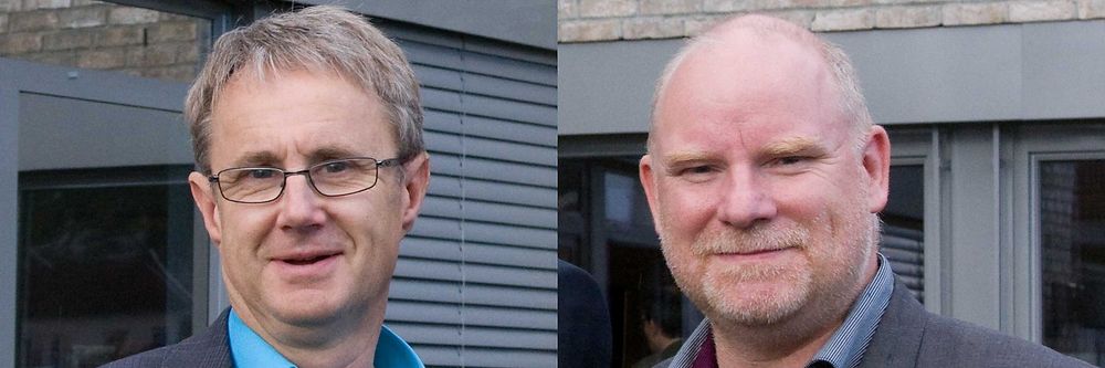 Dekningsdirektør Bjørn Amundsen i Telenor og dekningssjef TommyJohansen i Netcom er glade for at kommuner sjekker mobildekningen. Det gir dem data som kan bidra til å forbedre mobildekningen.
