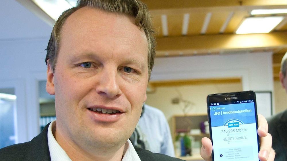 Teknisk direktør Jon Christian Hillestad i Telia tar i bruk stordata for å få mest mulig ut av selskapets mobilnett.