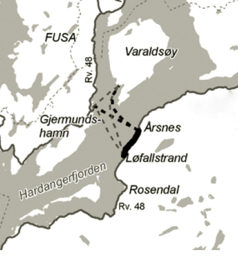 Neste sommer forsvinner trekantsambandet Gjermundshamn-Varaldsøy-Løfallstrand i Kvinnherad kommune. I stedet kommer sambandet Gjermundshamn-Varaldsøy-Årsnes.