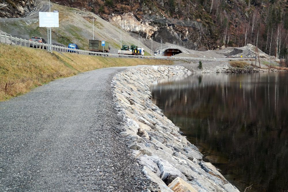 Også fiskerne i elva Begna har fått egen veg av Statens vegvesen, en såkalt fiskesti.