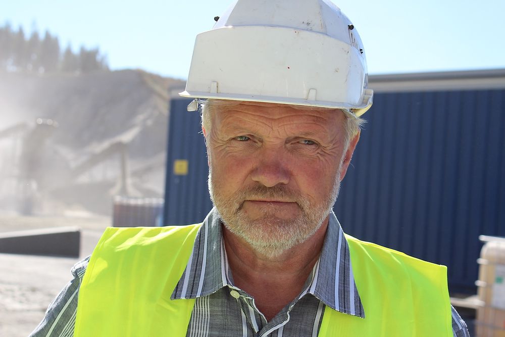 Jan Helge Andersen, distriktssjef for asfaltproduksjonen i NCC Roads.  Foto: Lemminkainen