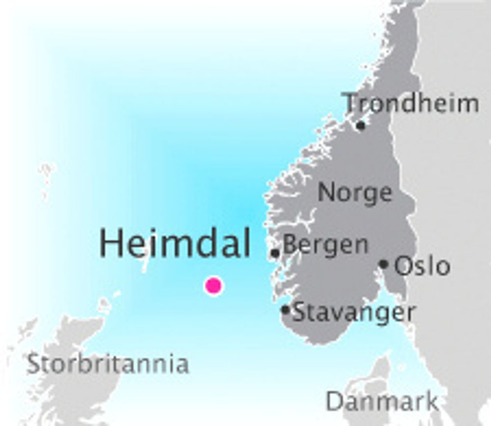 Heimdal-plattformen ligger i Nordsjøen.