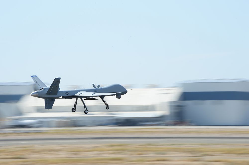 163. Reconnaissance Wings MQ-9 Reaper-drone fløy første gang 30. juli i fjor. Et år etter ble den satt inn i den første søk- og redningsaksjonen. 