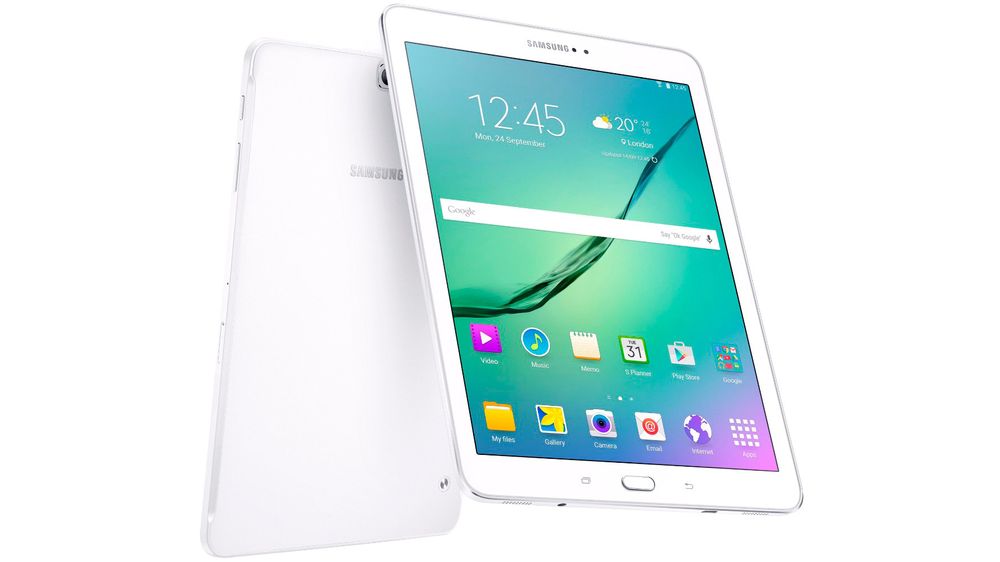 Samsung Galaxy Tab S2 har samme skjermstørrelse som iPad. 