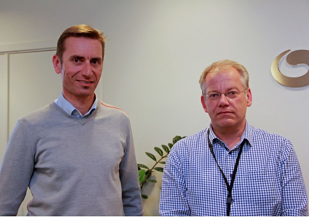 Buypass, her ved administrerende direktør Gunnar Lindstøl og sikkerhetssjef John Arild Johansen, satser nå på det globale markedet.