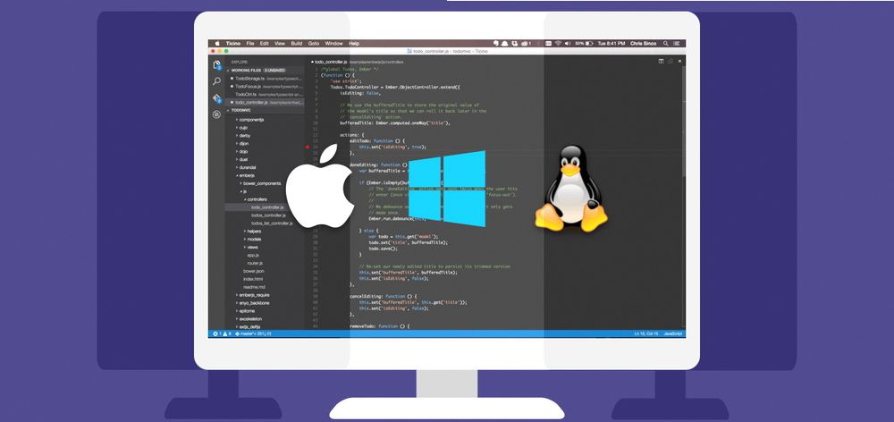 Visual Studio Code er tilgjengelig for OS X, Windows og Linux.