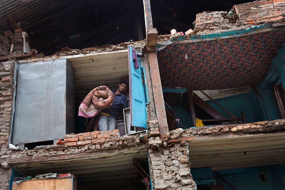 Jordskjelv har slått ut infrastrukturen i Nepal, et land som fra før er dårlig rustet på området. Bildet er fra Bhaktapur.