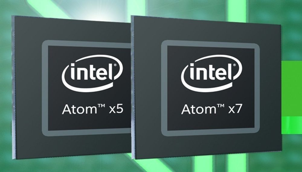 Intel Atom x5- og x7-seriene er beregnet for nettbrett og mindre hybrider.