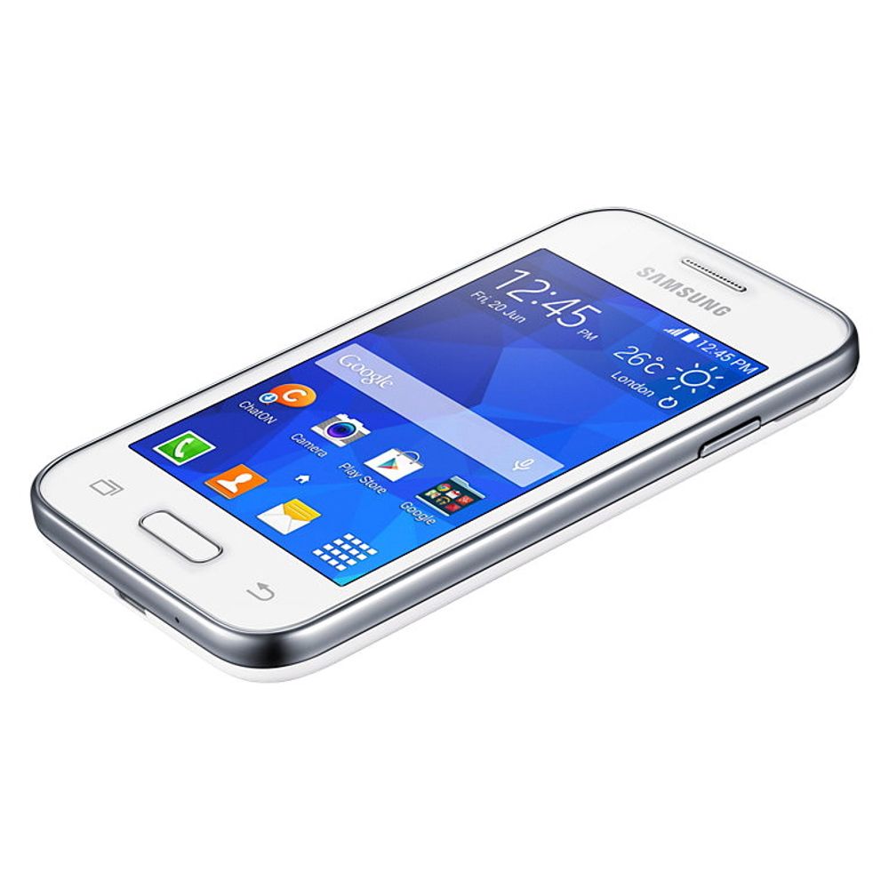 Også enklere mobiler, tilsvarende denne Samsung Galaxy Young 2-modellen, vil i framtiden kunne utstyres med langt mer langringsplass enn det som er vanlig i dag.