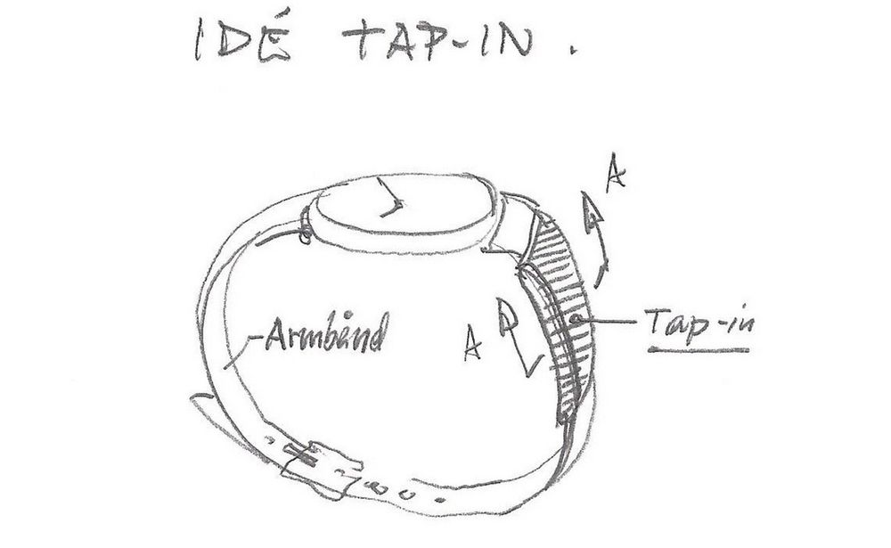 Det 20 år gamle konseptet for Tap-in bygget på mange av de samme prinsippene som den kommende Apple Watch. 