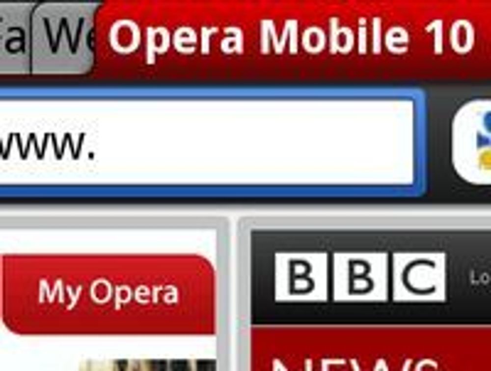 Faner og Speed Dial i Opera Mobile 10 beta 