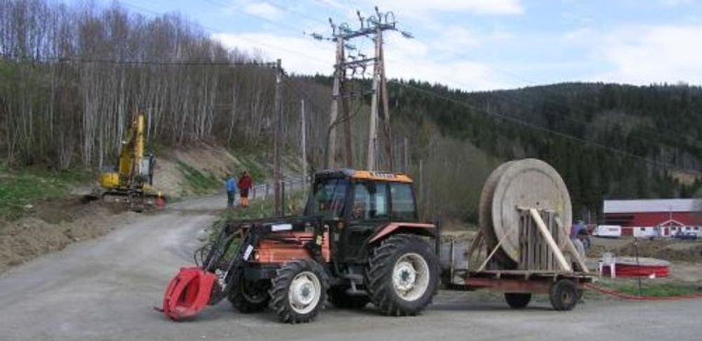 Hjemmesnekret patent i forbindelse med utrullingen. (Foto: Stian Flobergseter)