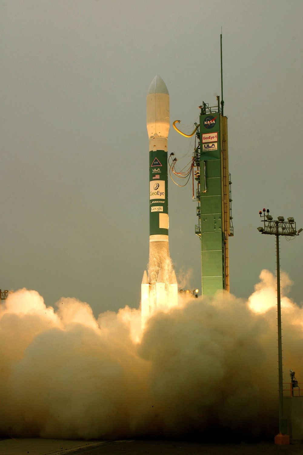 Oppskytning av GeoEye-1-satellitten. Foto:United Launch Alliance