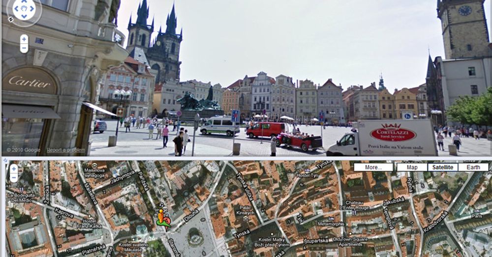 Dekningen av Praha i Google Street View er begrenset, og all videre datasanking er beordret stanset av tsjekkiske personvernmyndigheter.