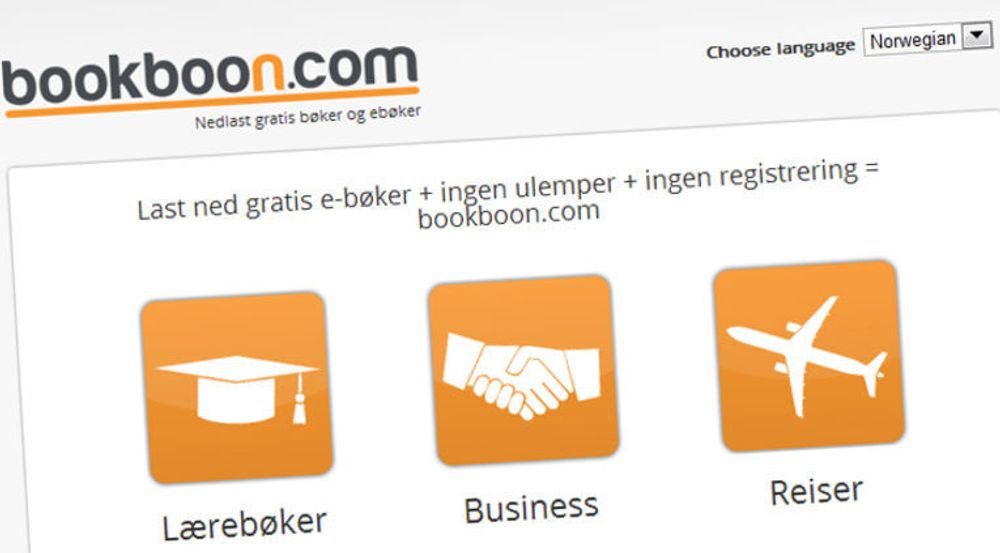 Akademika har inngått et samarbeid med bookboon.com, leverandør av gratis engelskspråklige e-bøker. Påstanden på bookboon.coms nettsted om «ingen registrering» stemmer ikke: Man må oppgi blant annet e-postadresse og yrkesstatus. Reisebøkene er ikke lagt ut på Akademika.