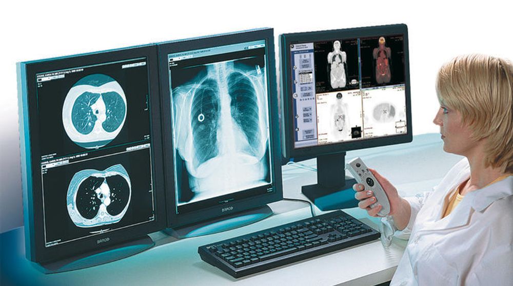 GE Healtcare leverer medisinsk-teknisk utstyr til mange sykehus i Norge. På bildet vises selskapets Centricity RIS-PACS System for radiologi-avdelinger.