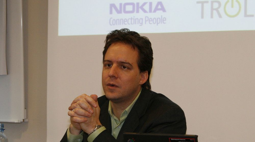 Lee Williams. Bildet er tatt i 2008 i forbindelse med Nokias oppkjøp av norske Trolltech.