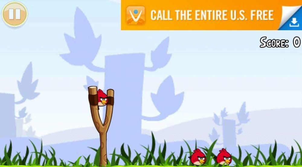 Annonsevisningene i blant annet Android-utgaven av Angry Birds fører til at batteriet i mobilen tappes betydelig raskere.