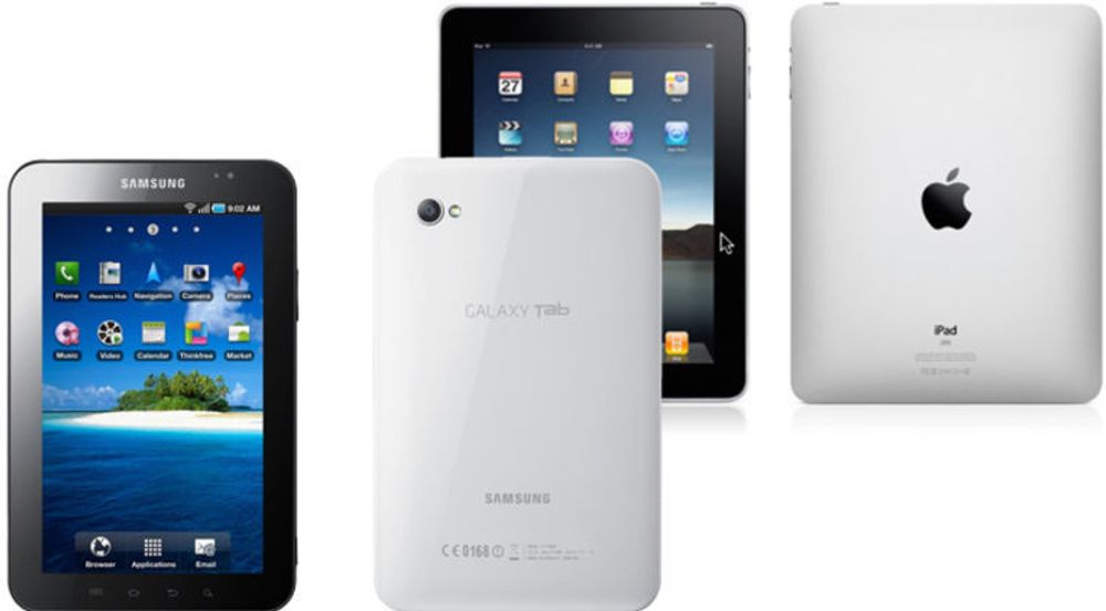 Apple mener Samsung Galaxy Tab er en kopi av deres iPad.