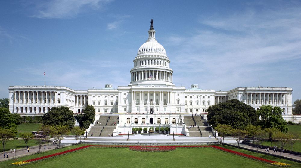 Kongressbygningen i Washington DC, også kjent som Capitol Hill.