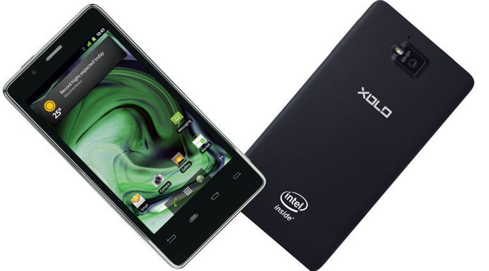 Lava XOLO X900, den første smartmobilen med prosessor fra Intel.