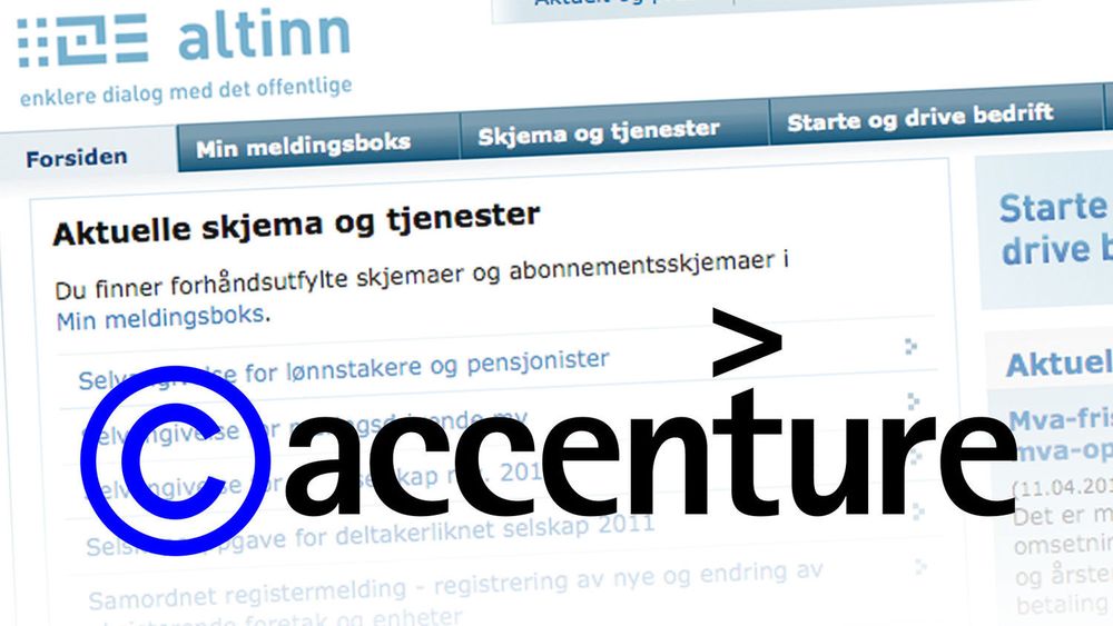 Altinn er prestisjeprosjektet som staten skal basere hele digitaliseringen på. Men dersom Accenture vil kan de selge deler av løsningen de har utviklet for den norske stat - uten at det tilfaller en krone i statskassen.