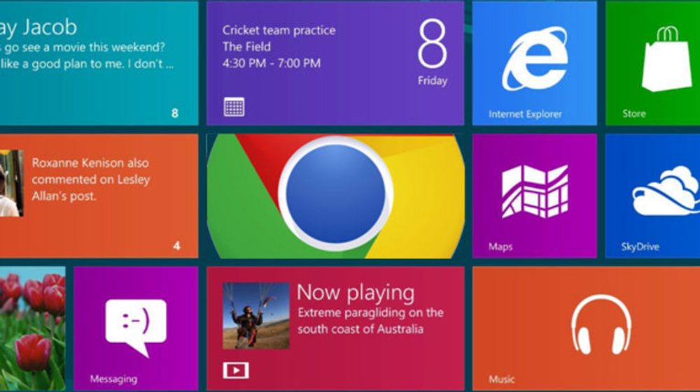 Google Chrome med Metro-grensesnitt vil leveres med både Flash Player og PDF-leser.