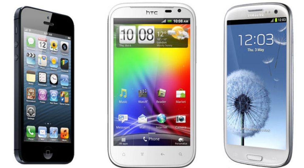 Brukerne av Apple iPhone 5 laster i gjennomsnitt ned mest data via mobilnettet. På de neste plassene kommer brukere av HTC Sensation XL og Samsung Galaxy S III.