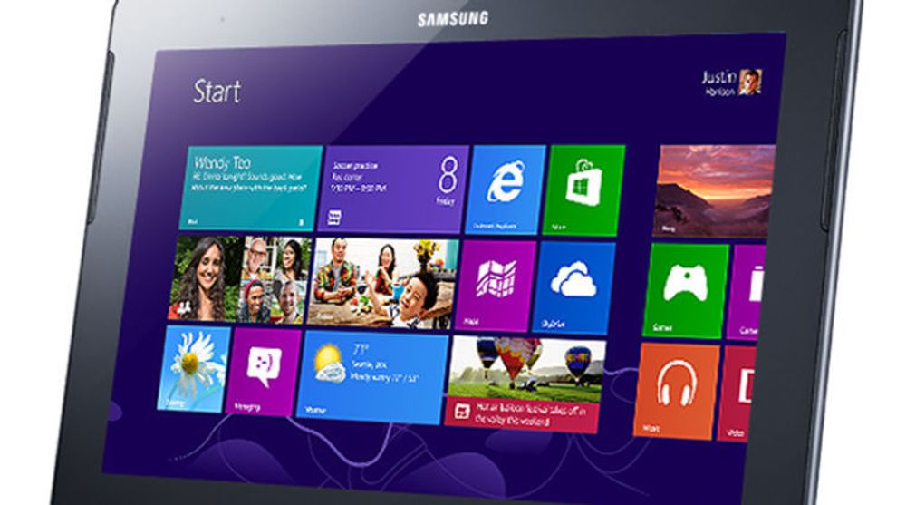 Samsung Ativ Tab er basert på Windows RT, et produkt i Windows-familien som kun er beregnet for ARM-baserte nettbrett.