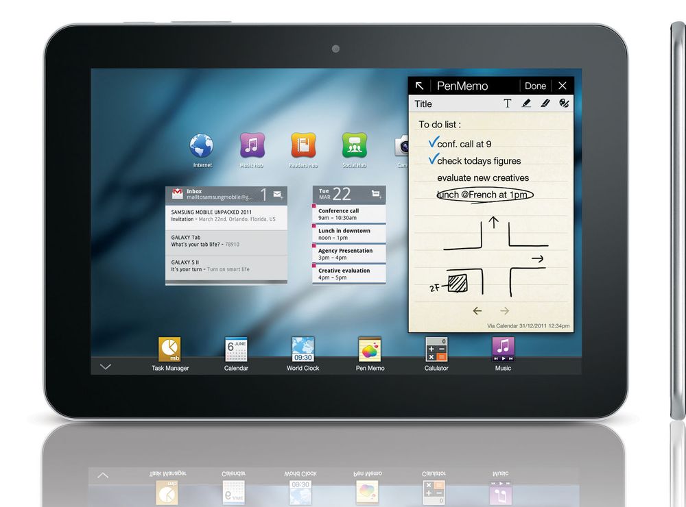 At Galaxy Tab er tynnere enn iPad, gjorde ikke inntrykk på den tyske dommeren.