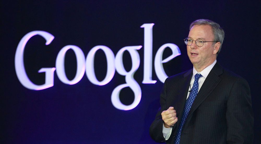 Eric Schmidt under Googles pressekonferanse i Seoul, Sør-Korea, torsdag denne uken.