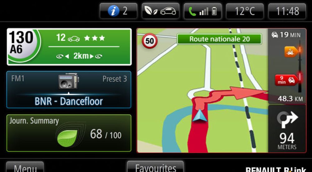 Renault R-LINK-system integrerer en vanlig kjørecomputer, radio og navigasjonssystem i en plattform for å kjøre Android-applikasjoner.