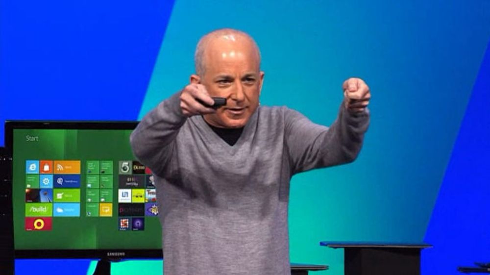 Steven Sinofsky da han presenterte Windows 8 Developer Preview under Build Windows-konferansen i fjor høst. Forøvrig går det for tiden rykter om at Sinofsky er kronprinsen i Microsoft.