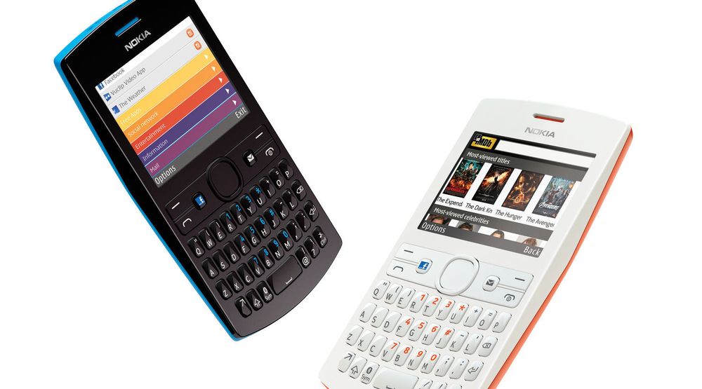 Nokias nyeste Asha-smartmobiler, her representert ved Asha 205, benytter faseskiftminne i stedet for flashminne.