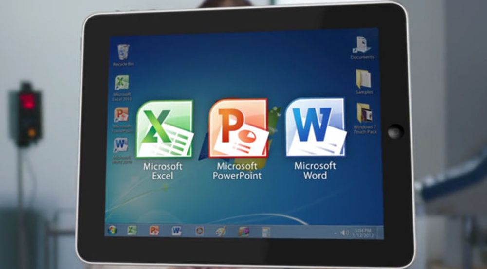 Onlive Desktop er en app for iPad som gir gratis tilgang til en virtuell Windows 7 pc i nettskyen, med fullverdige utgaver av Microsoft Office-programmene Excel, Powerpoint og Word, samt 2 gigabyte lagring.